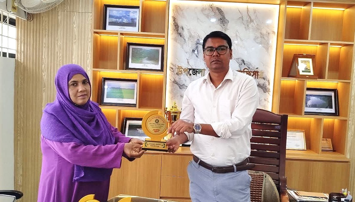 ঝিনাইগাতীতে টানা ৪র্থ বার শ্রেষ্ঠ ইউনিয়ন পরিষদ নির্বাচিত গৌরীপুর