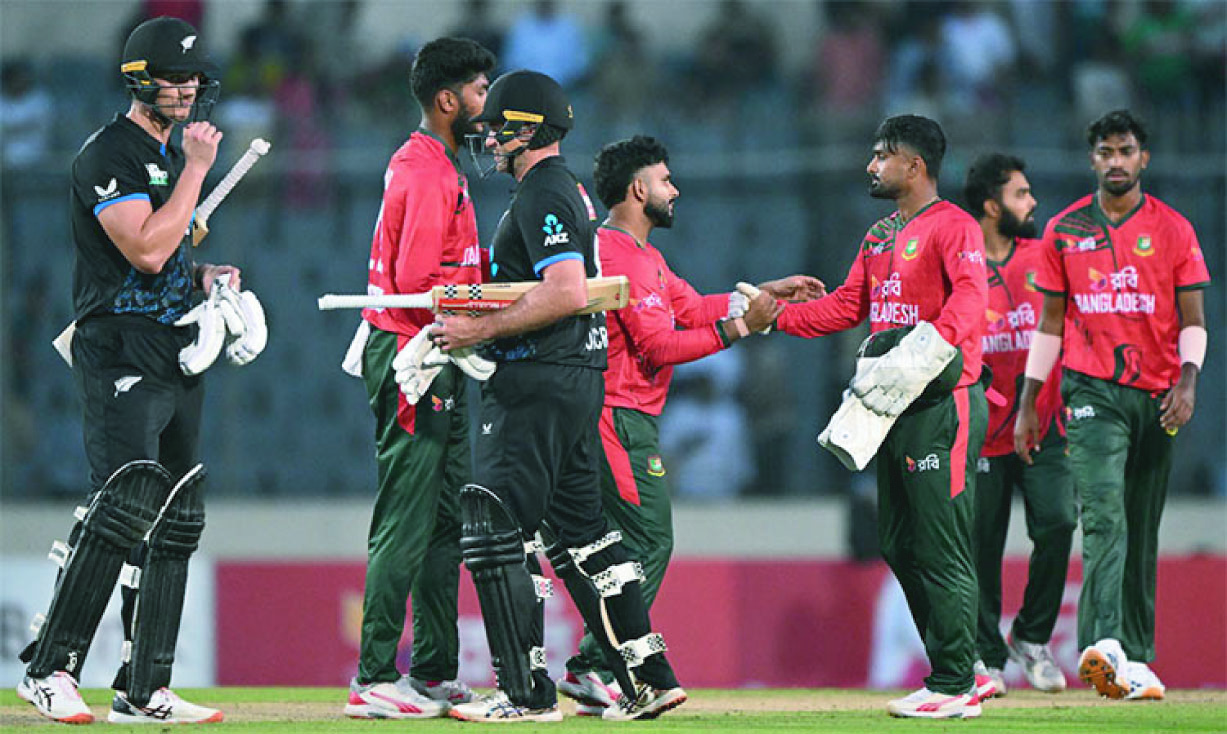 ট্রফি ভাগাভাগি, বাংলাদেশকে হারিয়ে সমতায় ফিরল নিউজিল্যান্ড