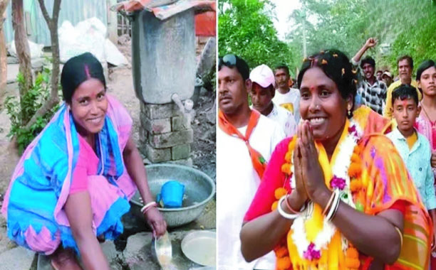 পশ্চিমবঙ্গে বিজেপি সরকারের মন্ত্রীর হলেন গৃহপরিচারিকা কলিতা মাজি