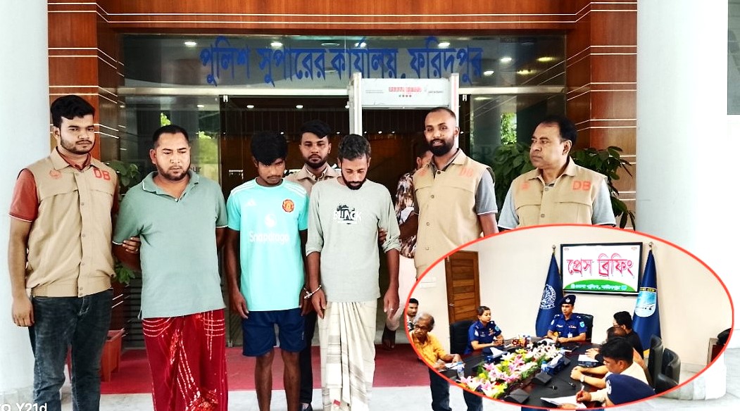 ফরিদপুরে মন্দিরের কষ্টিপাথরের কালীমূর্তি উদ্ধার, গ্রেপ্তার ৪