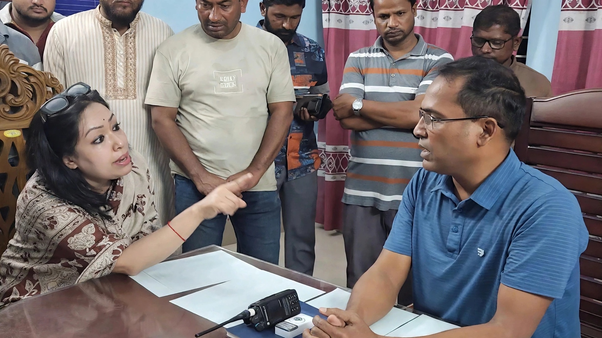 সরাইল থানায় এমপি রুমিন ফারহানা ও ওসির মধ্যে তুমুল বাগ্বিতণ্ডা, ভিডিও ভাইরাল