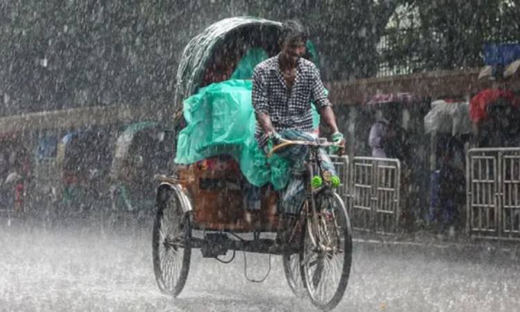 রাজধানীতে মুষলধারে বৃষ্টি, দেশের বিভিন্ন স্থানে ঝড়ো হাওয়াসহ বজ্রবৃষ্টির পূর্বাভাস