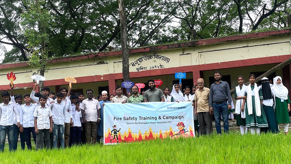 গাজীপুরে এনার্জিপ্যাকের অগ্নি নিরাপত্তা ক্যাম্পেইন