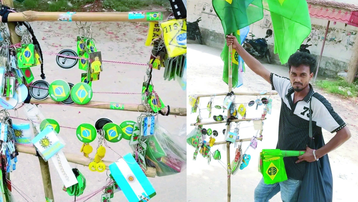 বিশ্বকাপের উন্মাদনায় ফরিদপুর, চাঙ্গা ক্রীড়াসামগ্রীর বাজার