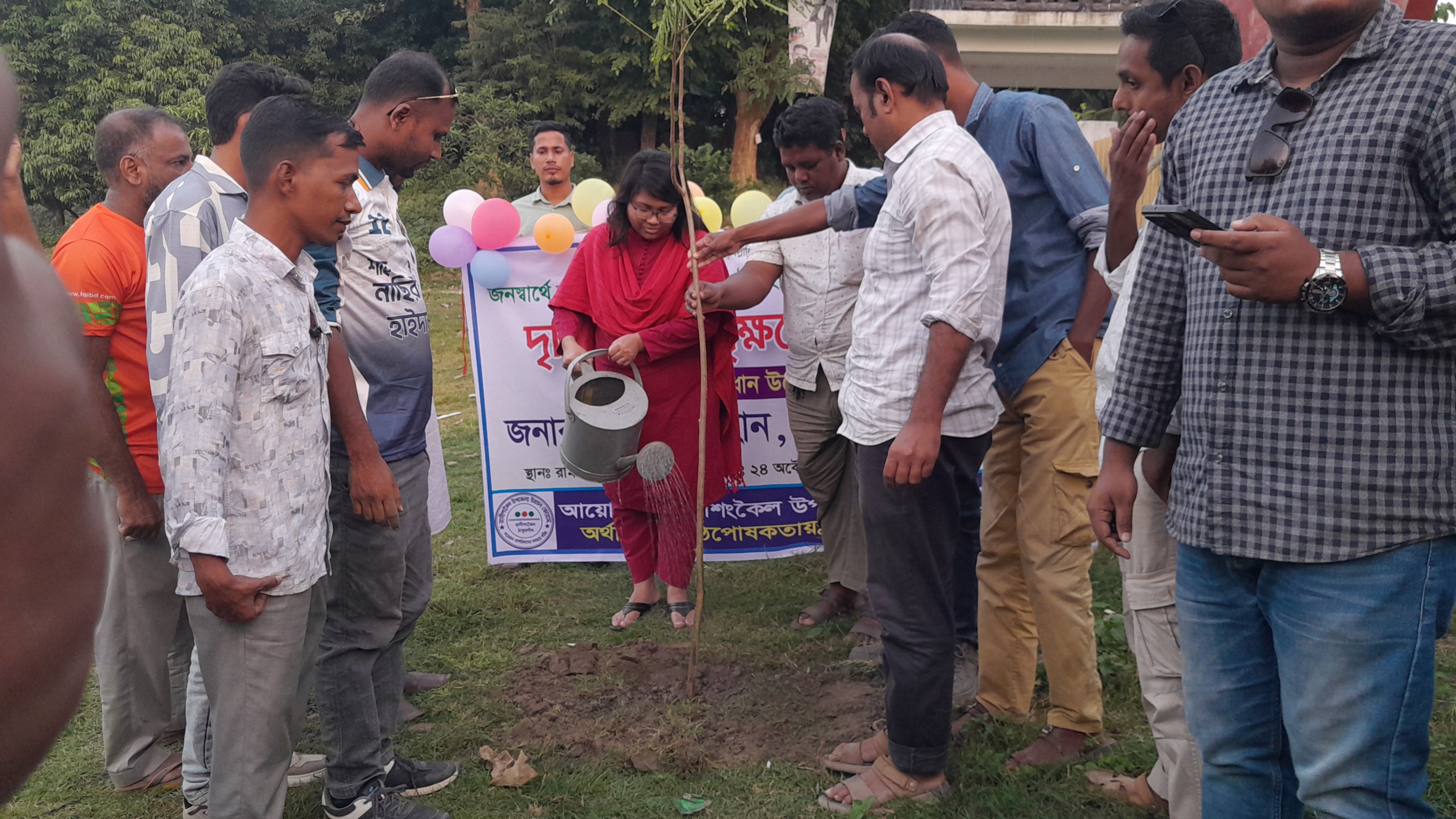রাণীশংকৈলে শুভ শক্তি ইউনিটি'র বৃক্ষরোপণ কর্মসূচির উদ্বোধন