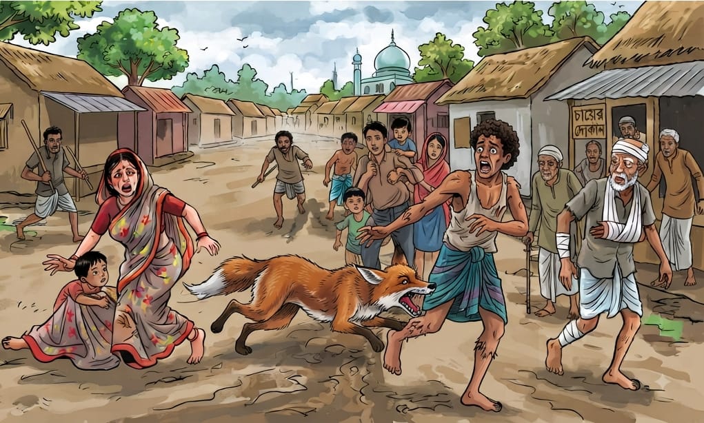 বকশীগঞ্জে লোকালয়ে শিয়ালের তাণ্ডব: নারীসহ আহত ৭